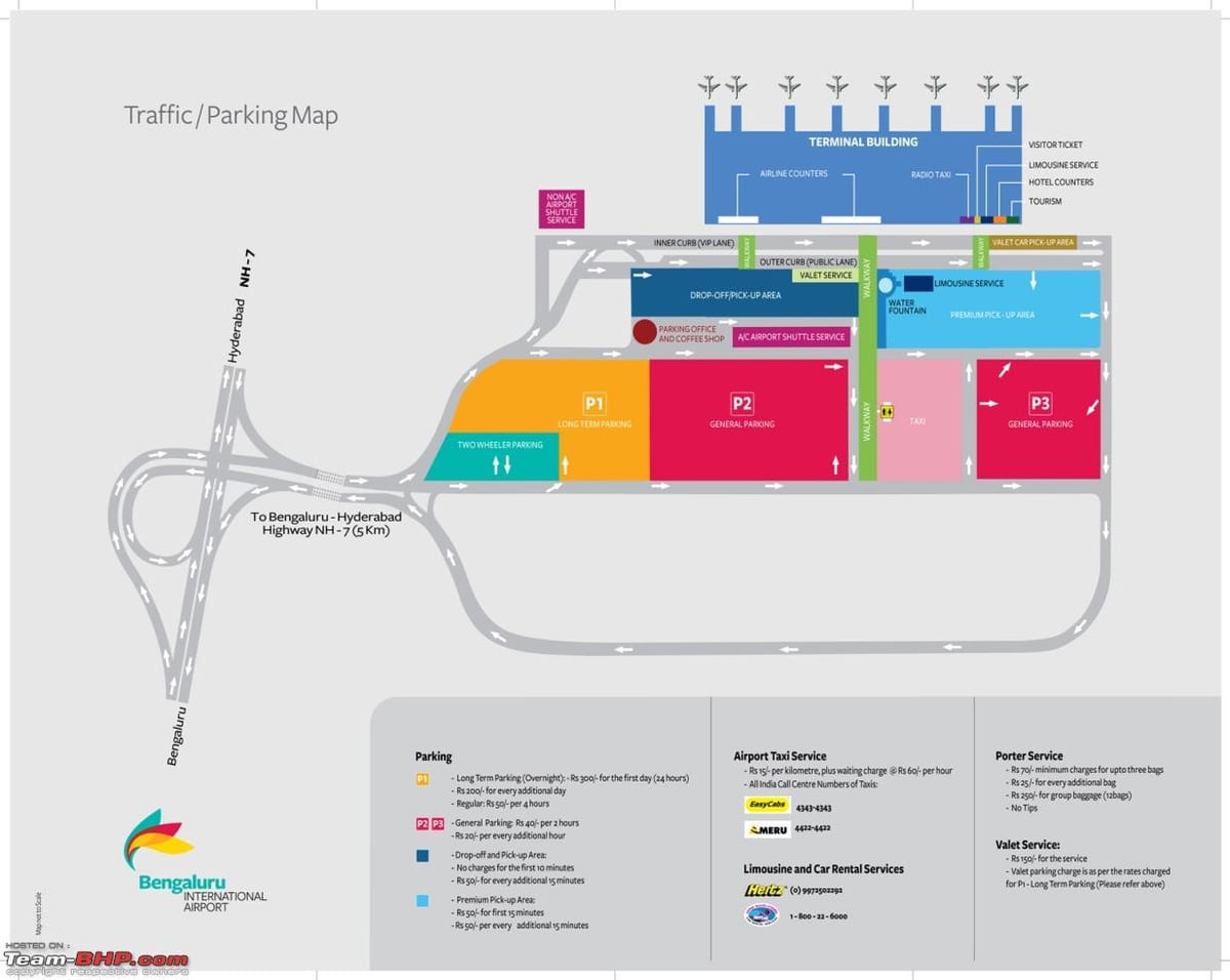 l'aeroporto di Bangalore la mappa