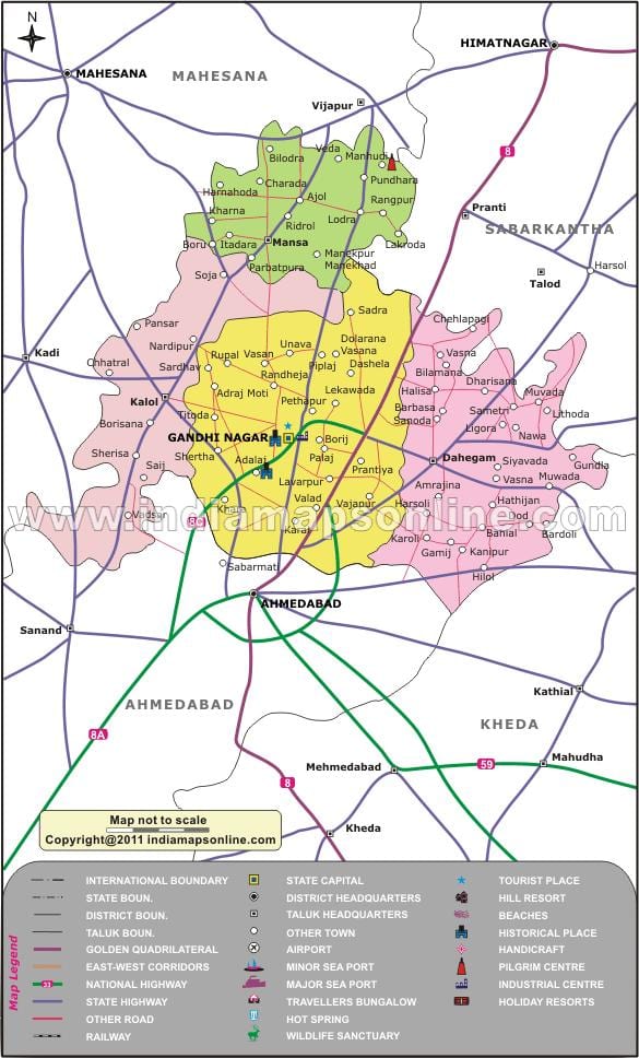 Bangalore gandhinagar mappa