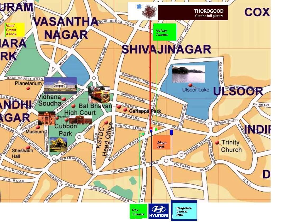 Ulsoor Bangalore la mappa