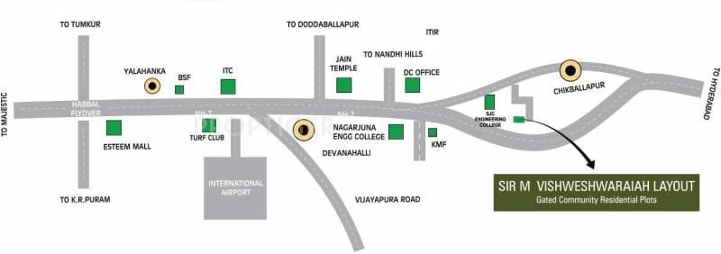 Vishweshwaraya layout mappa