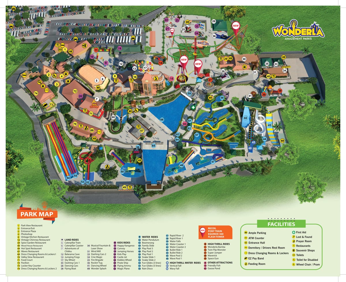 Bangalore Wonderla mappa