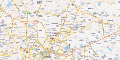 Mappa del percorso Bangalore