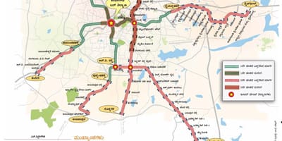 Metro Namma fase 2 mappa del percorso