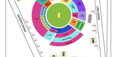 Bangalore stadio di cricket mappa