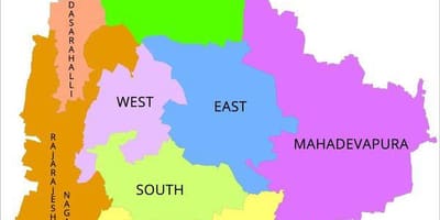 Bangalore BBMP rione mappa