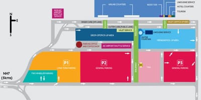 Bengaluru aeroporto internazionale di mappa