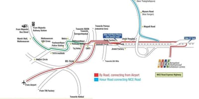 Mappa di Bangalore International Exhibition Centre