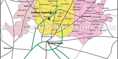 Bangalore gandhinagar mappa