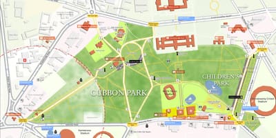 Mappa di Lalbagh Bangalore