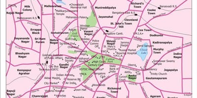 Banglore radice mappa